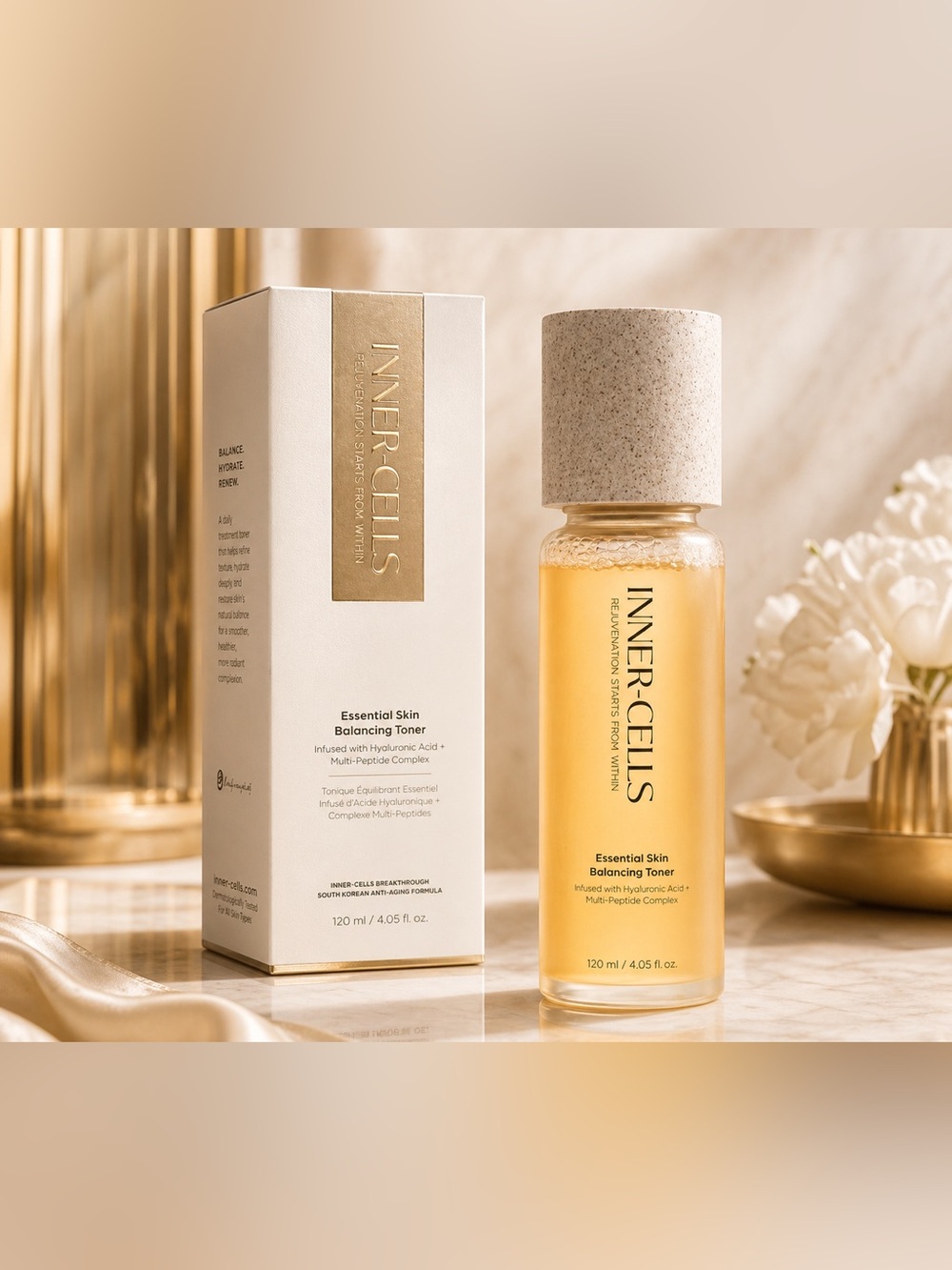 Inner-Cells Gold Infused Essential Skin Balancing Toner — Retail $130